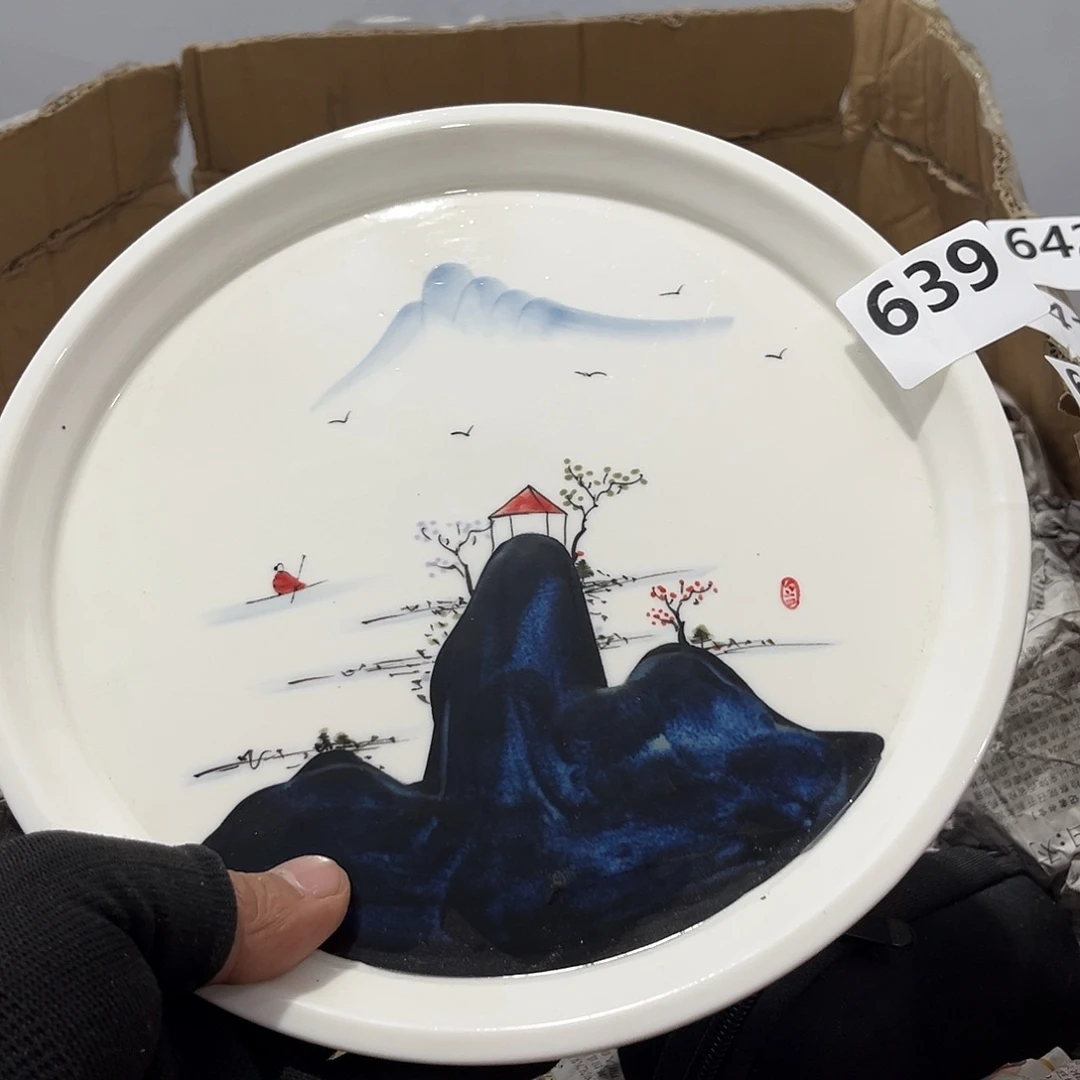 ~***~瓷片茶摆件工艺品摆件666