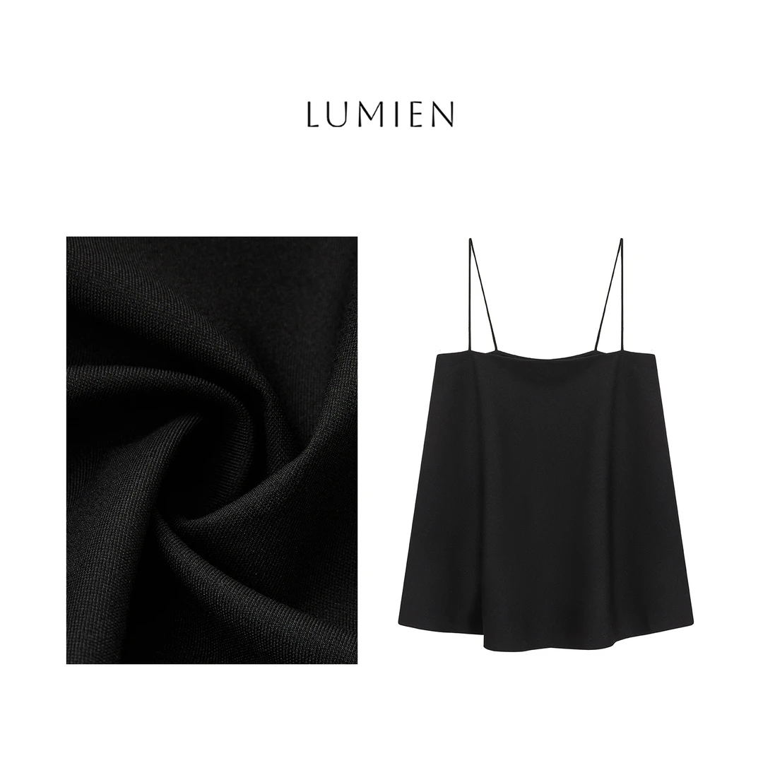 【LUMIEN】气质静奢风一字领微A廓形轻礼服设计吊带抹胸LX4LBB028
