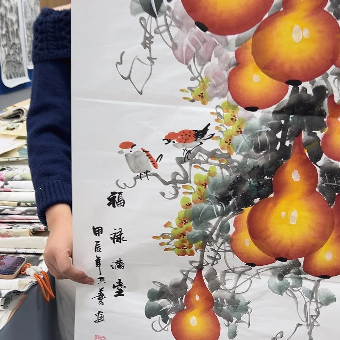 国画纯手绘字画教程分享