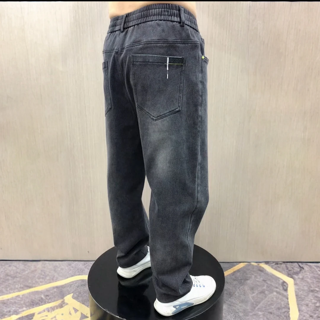 8133秋季男士时尚百搭宽松舒适牛仔哈伦老爹直筒裤