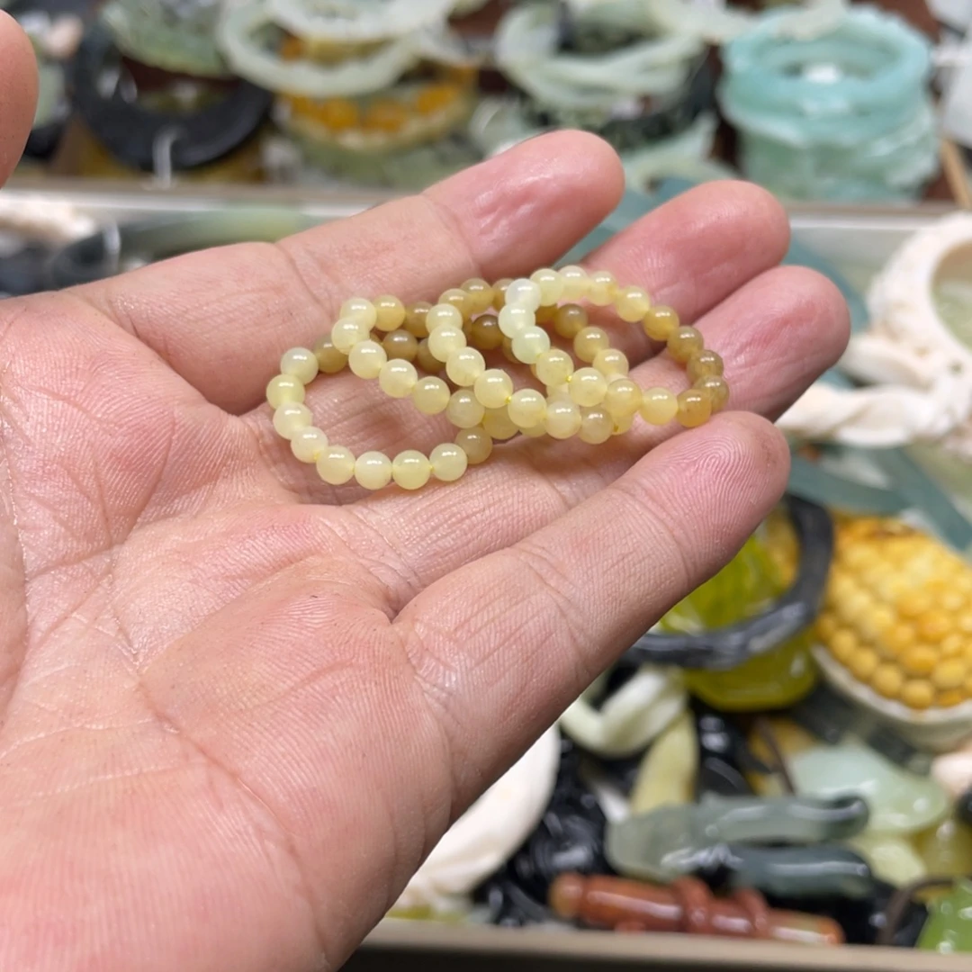 蛇纹石玉未镶嵌戒指