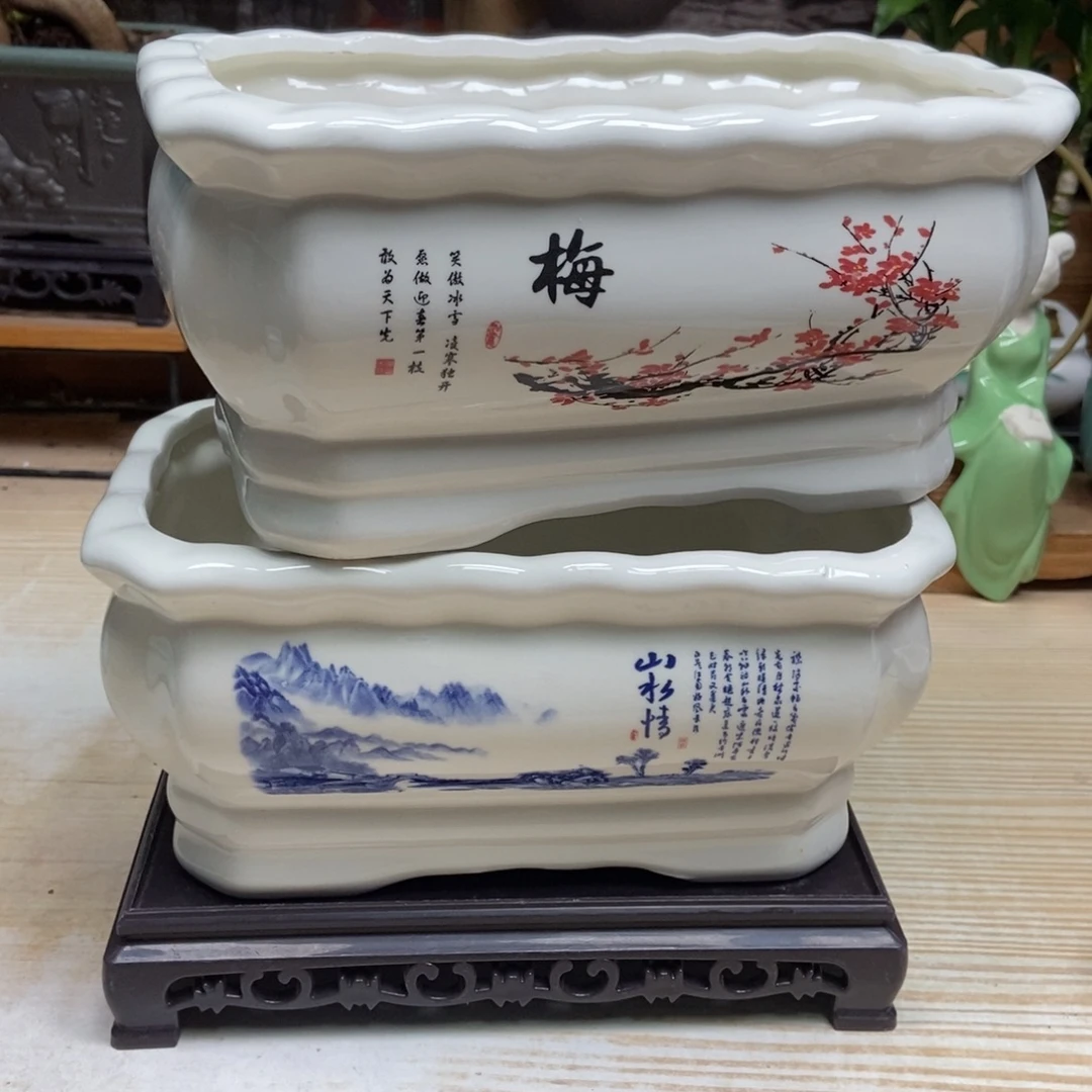 瓷片陶瓷花盆陶瓷艺术