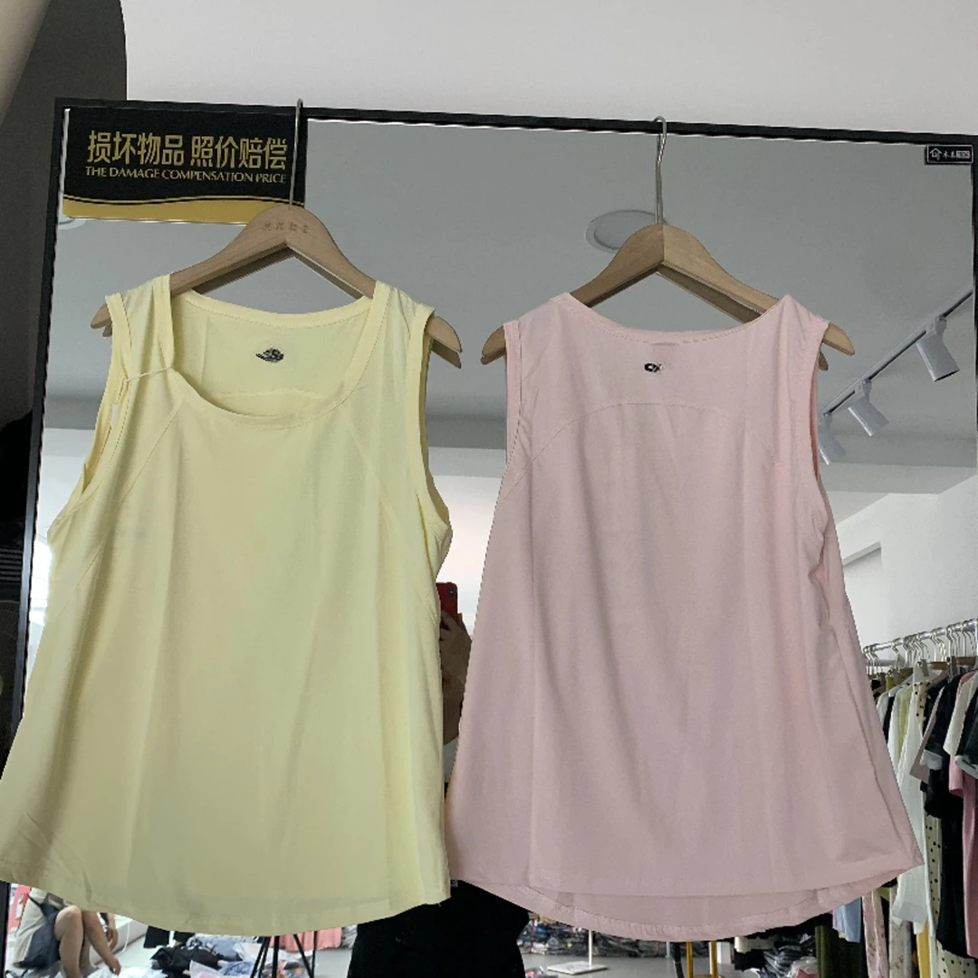 6831大码女装显瘦刺绣冰冰凉凉窄背