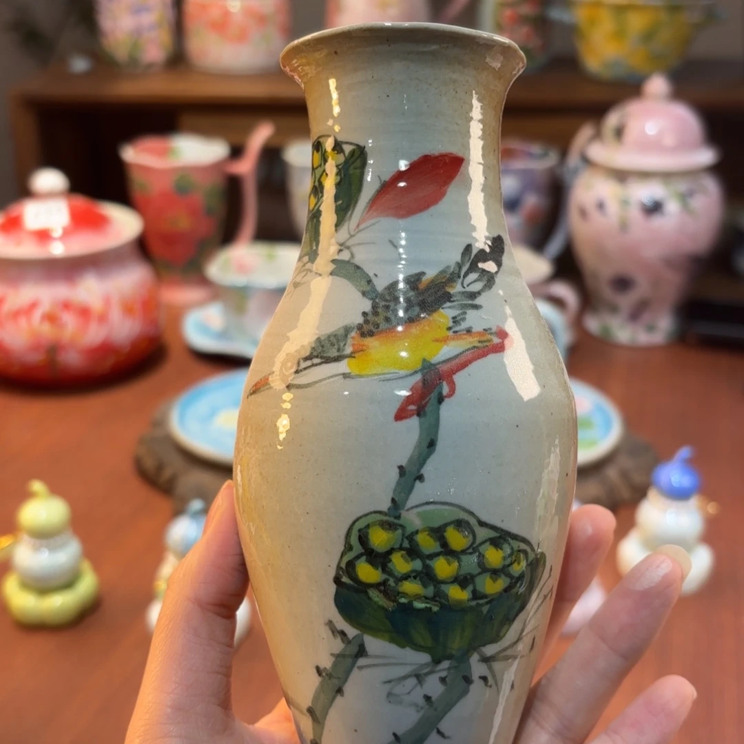 瓷片景德镇手绘高温釉下彩陶瓷茶具