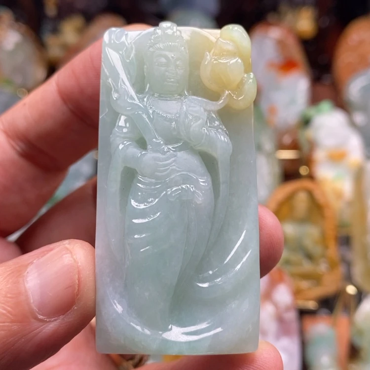 【闪购商品】翡翠未镶嵌颈饰前*缅甸翡翠A货吊坠