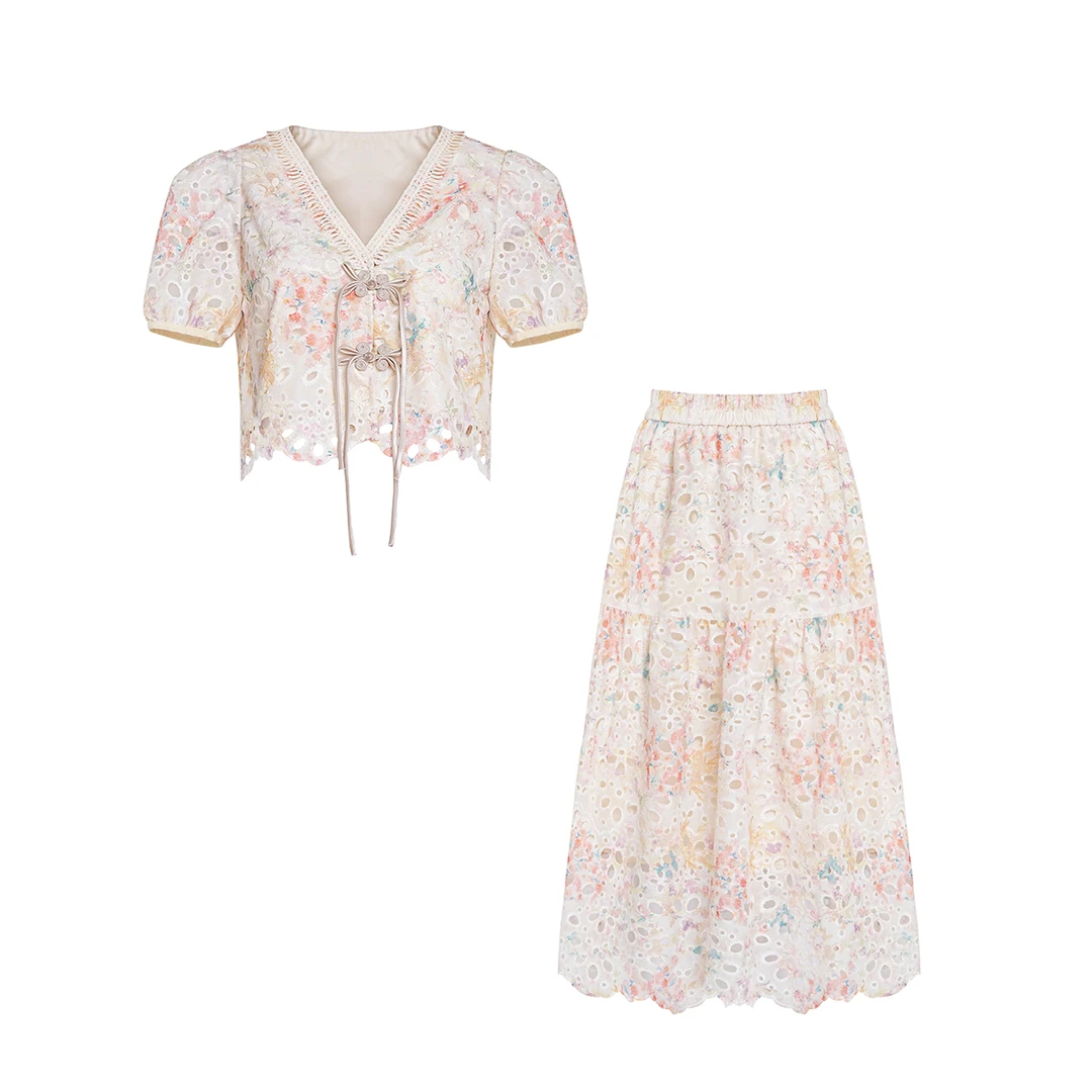 【万万】玛茜菲蜜套装连衣裙时尚二件套M242TZ575Z