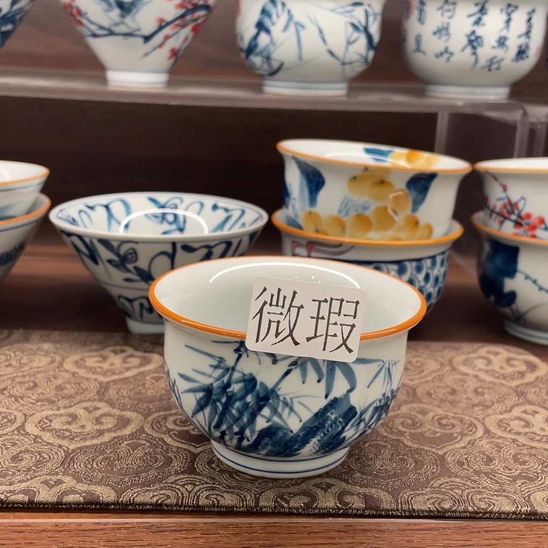 微瑕釉下彩纯手绘