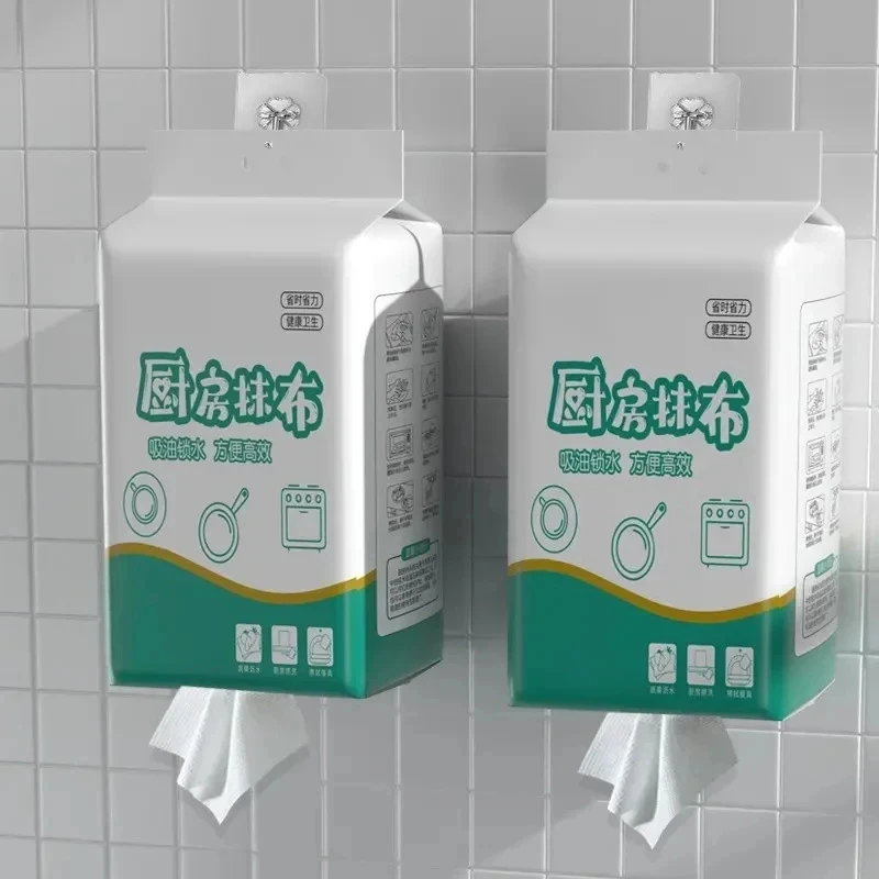 悬挂式厨房抹布一次性强力去污干湿两用清洁厨房专用纸