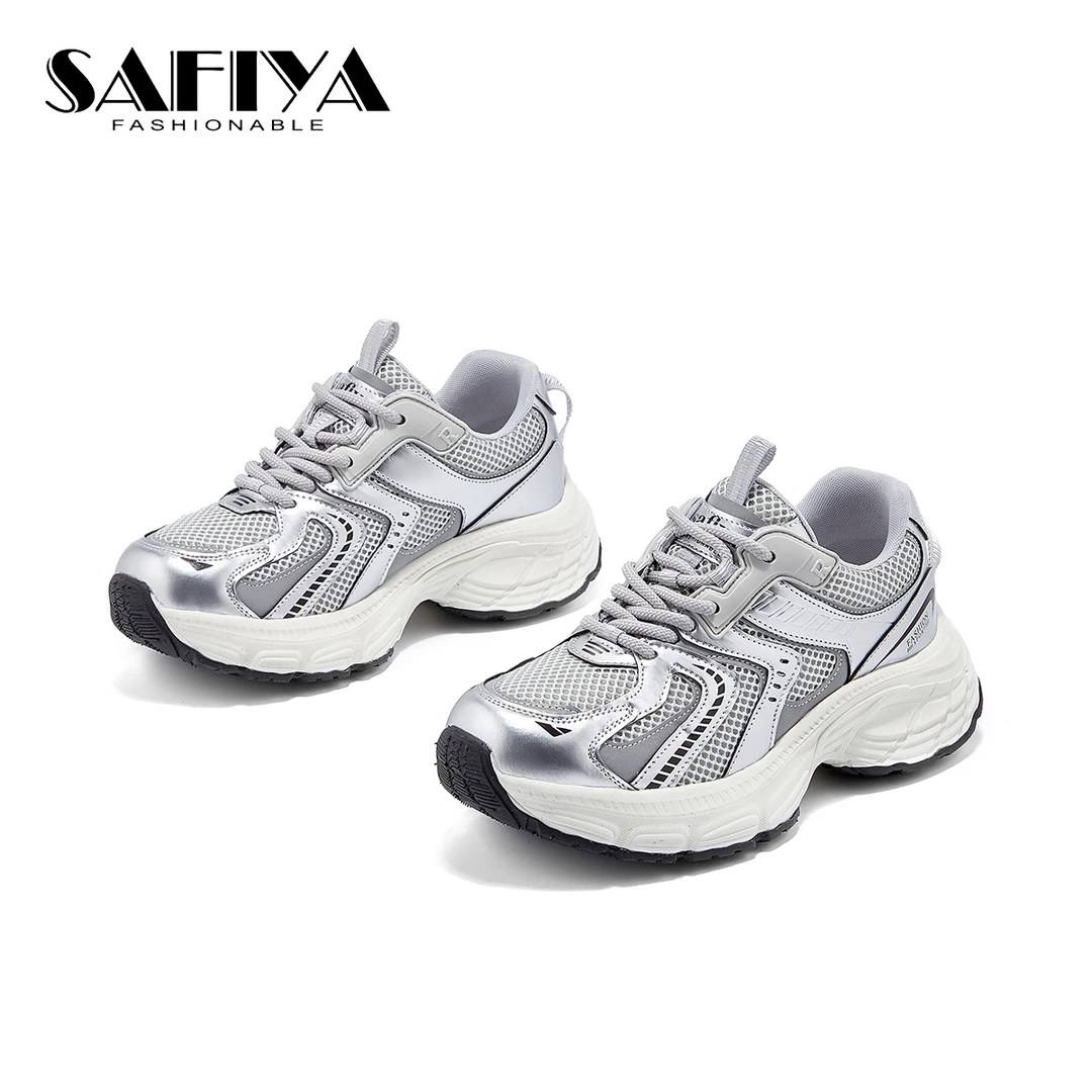 索菲娅Safiya2025春季新款时尚休闲舒适潮流增高老爹鞋SF44112A63