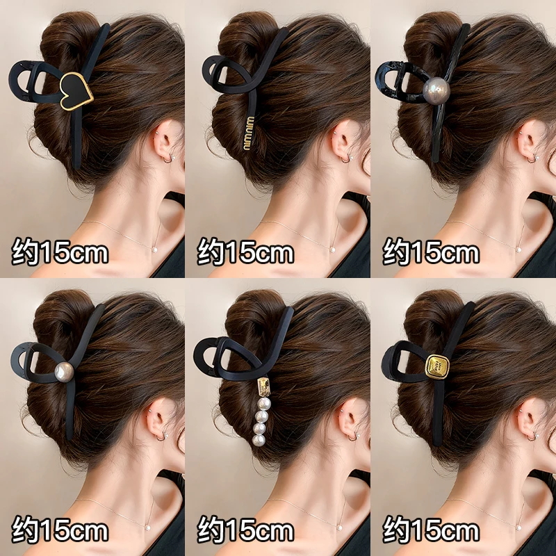 超大号抓夹发量多厚头发发抓女后脑勺盘发鲨鱼夹2025新款发夹头饰