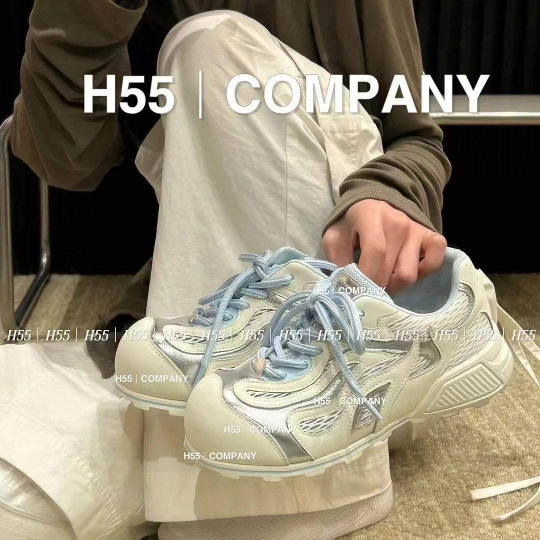 H55-“失序美学”保龄球鞋mix阿甘鞋夏季透气4cm58-2374