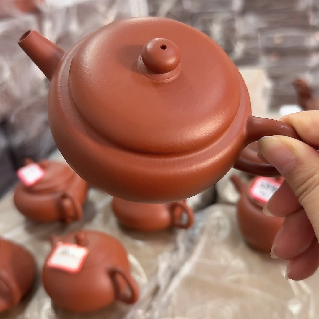 紫砂茶壶黄龙山原矿朱泥150