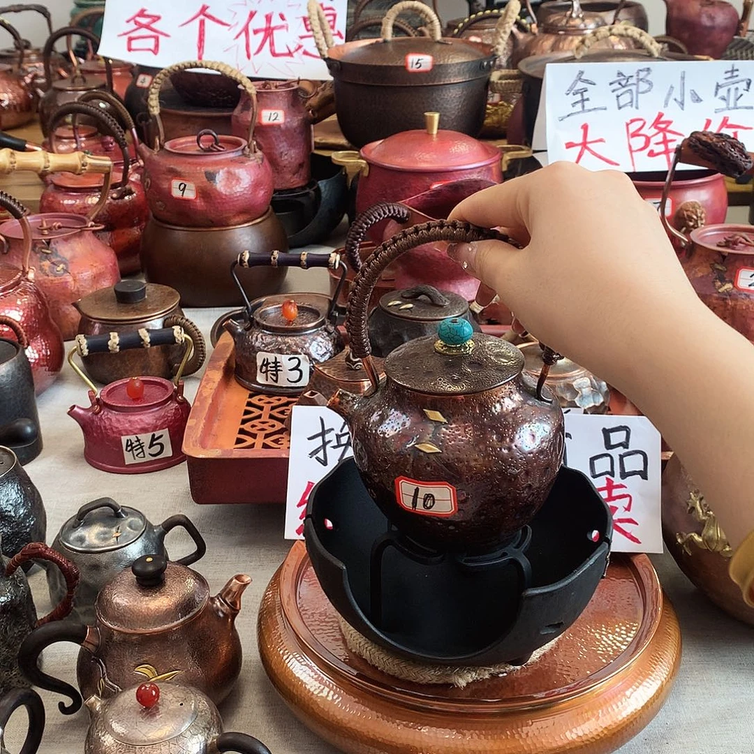 苏***猎拒丁提梁壶加厚纯铜一张打