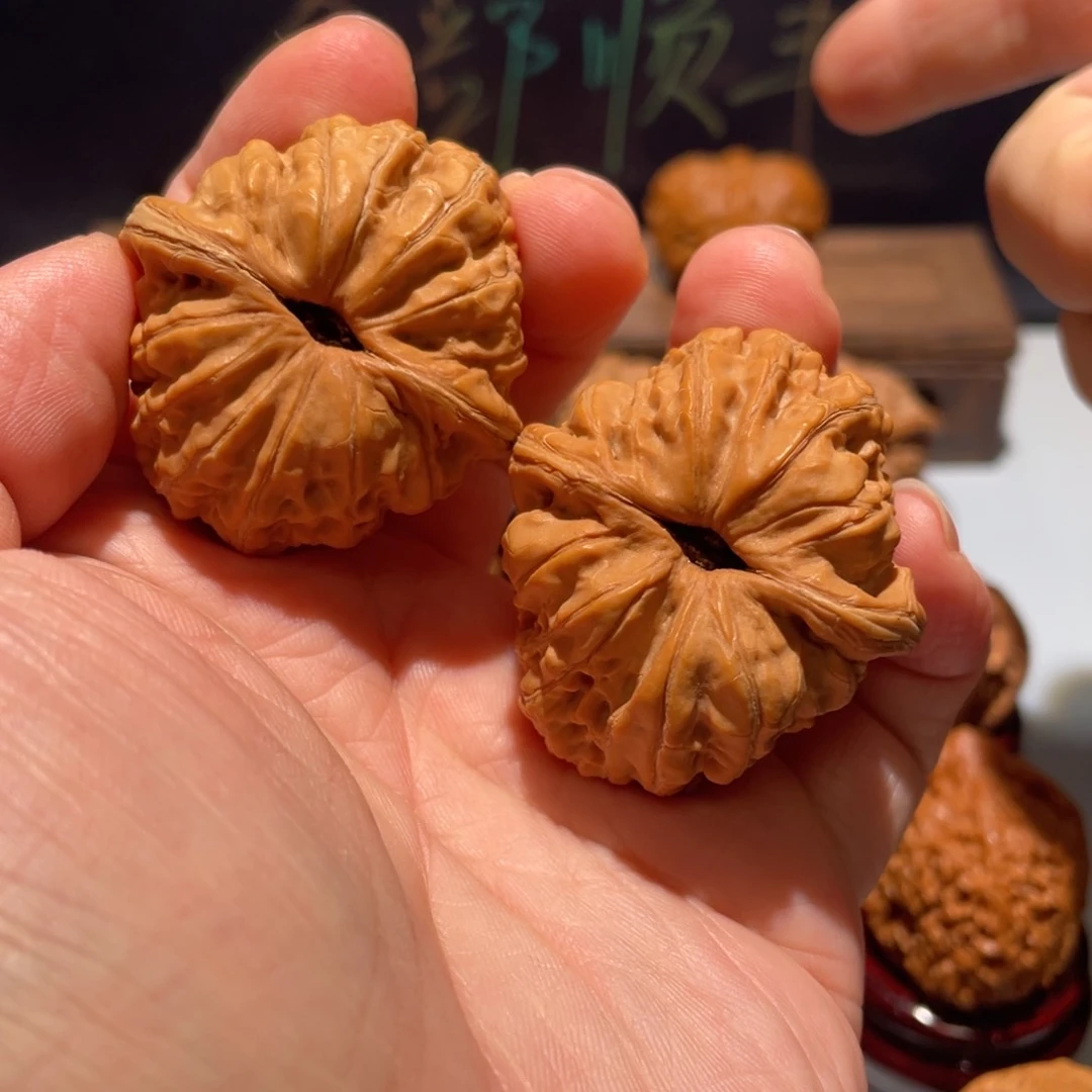 文玩核桃把件L*。平谷元宝42.8全品
