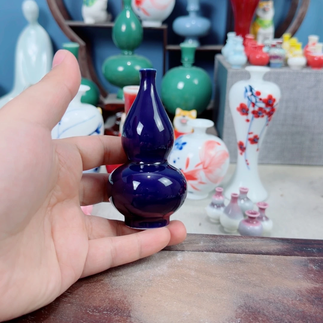 陶瓷手工小花器摆件