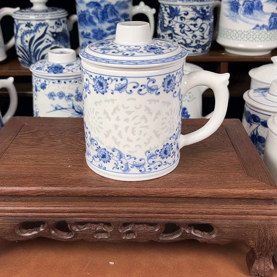 景德镇高温陶瓷办公杯家用