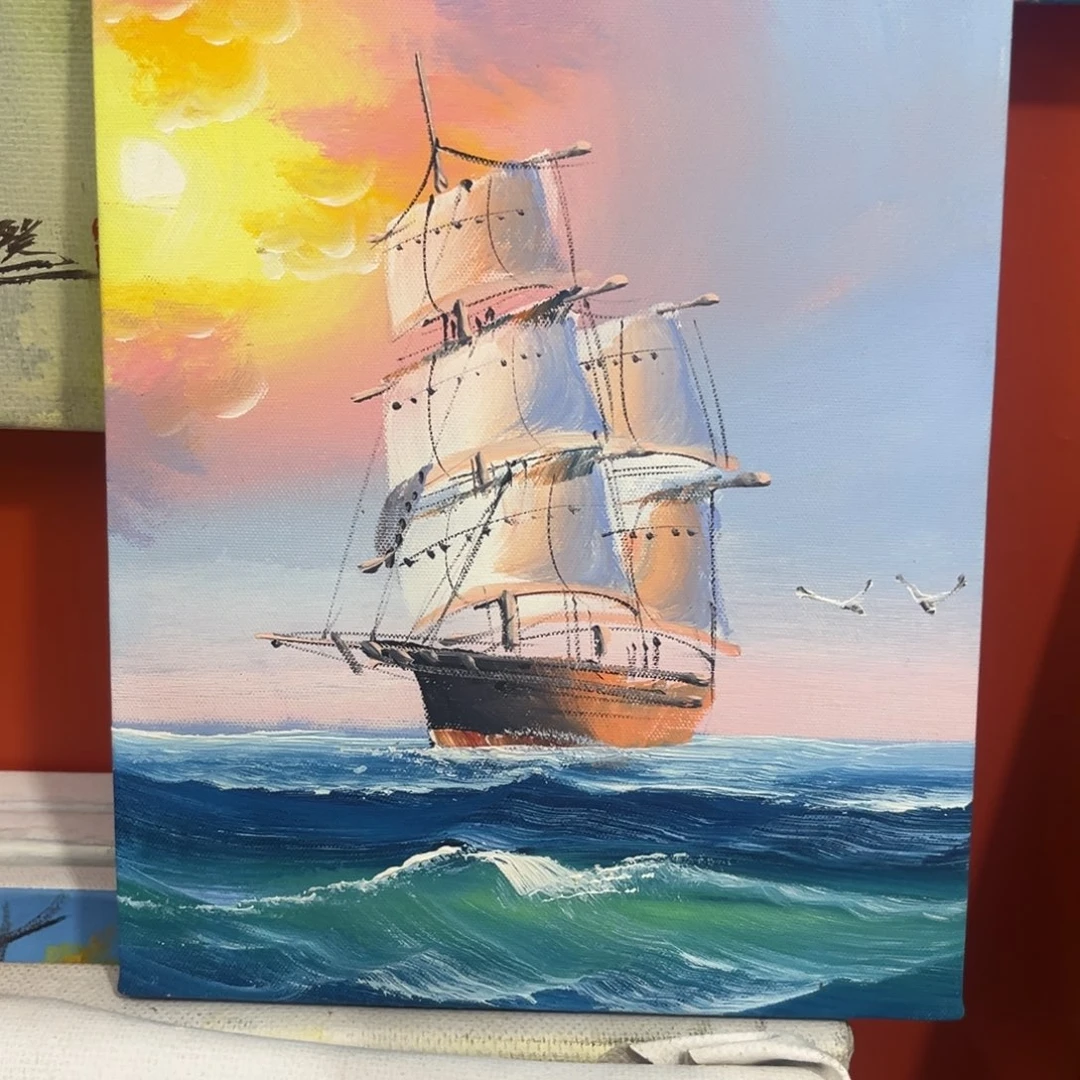 手工手绘精品油画内框20➕25尺寸