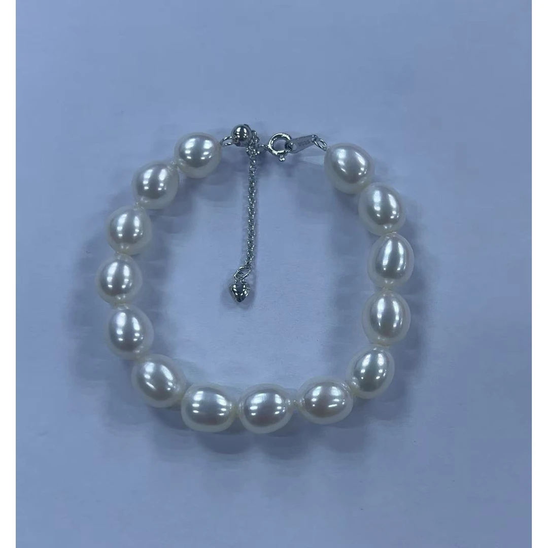 礼兰珠宝 S925银淡水珍珠手链8-9mm