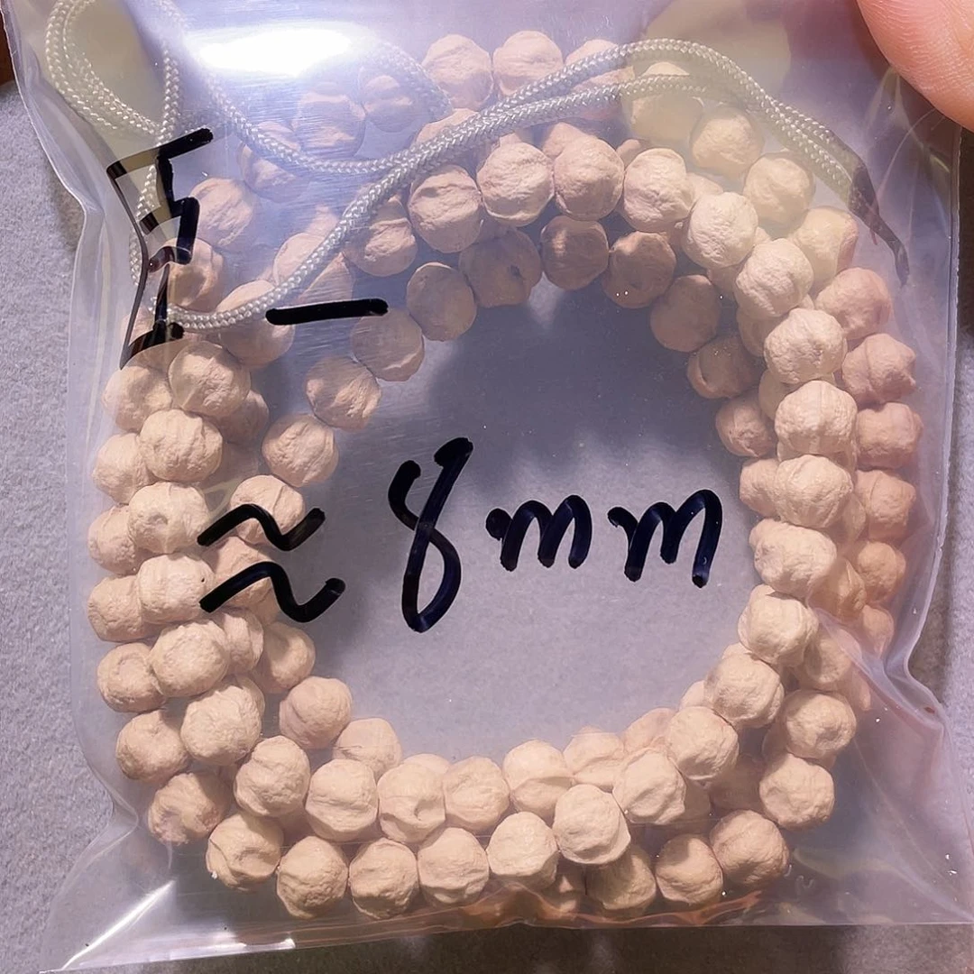 臣*百香籽 玉化皮 莲花原桩 龙脊 8mm左右