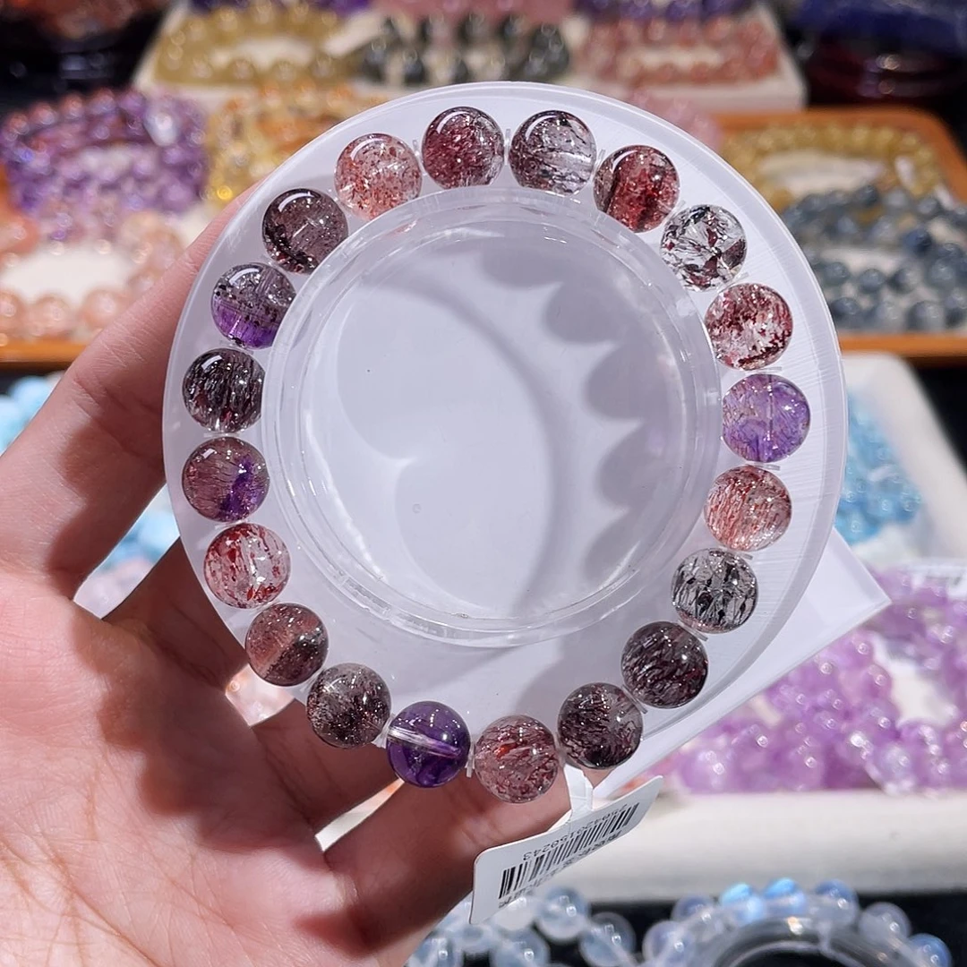 手链未镶嵌水晶黑加仑彩彼岸花9.5