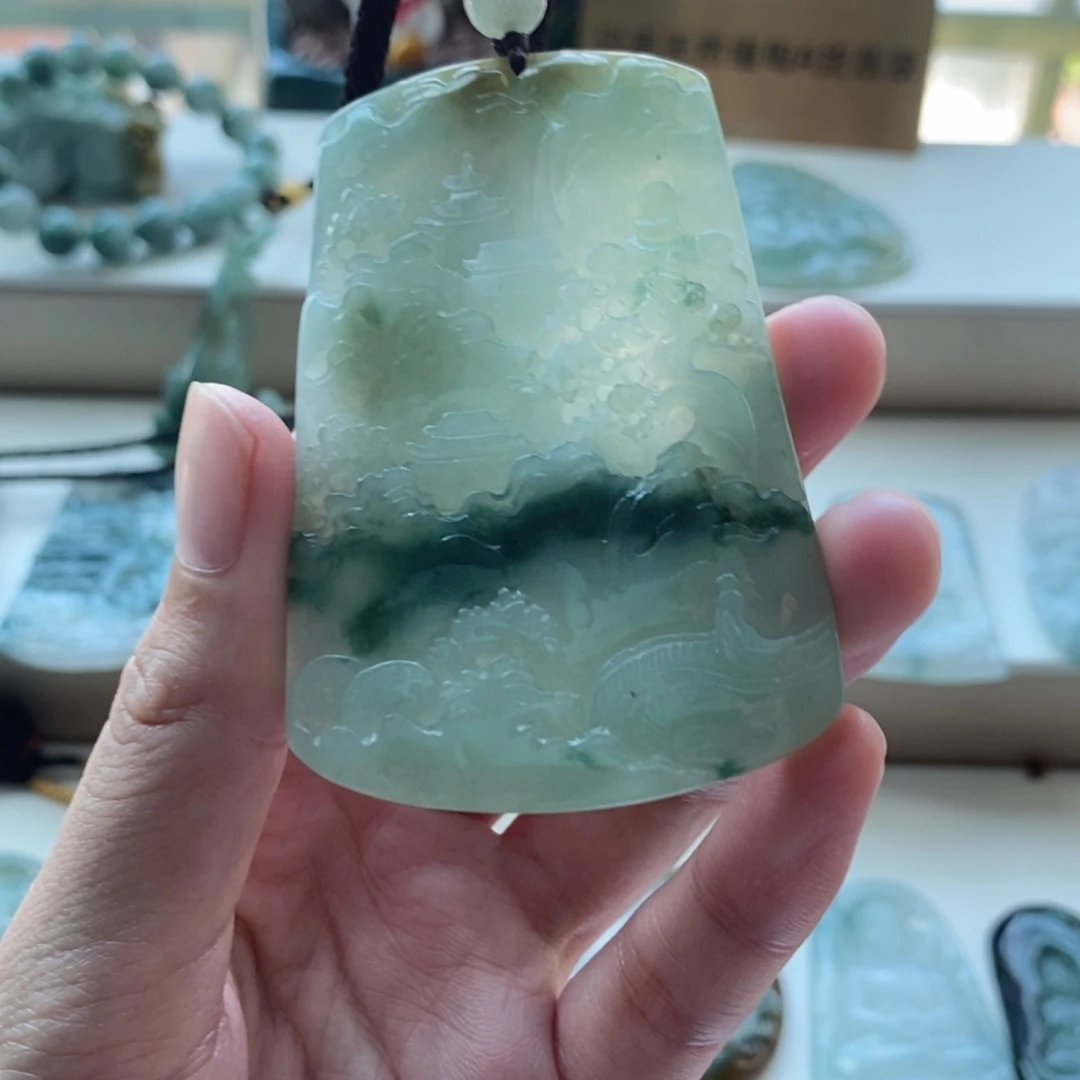 【闪购商品】颈饰未镶嵌翡翠天然缅甸A货翡翠