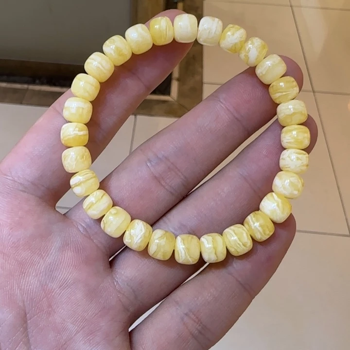 手链琥珀未镶嵌B****e蜜蜡