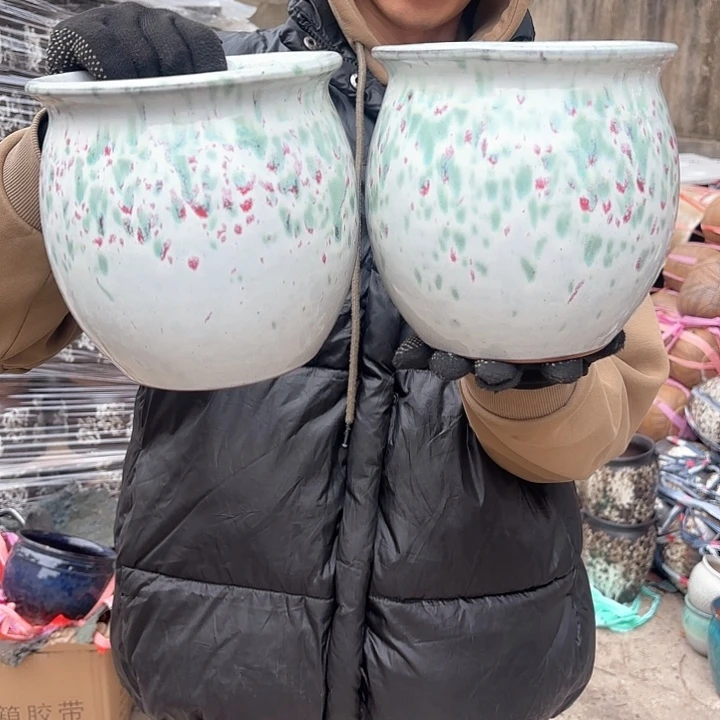 红陶两个口径16高度16