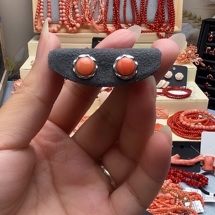 非金属锆石合金耳钉