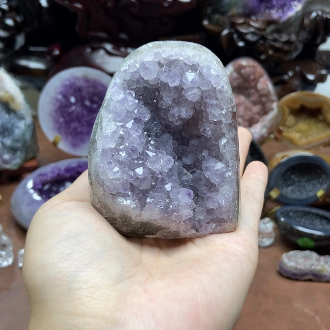 紫晶摆件未镶嵌水晶