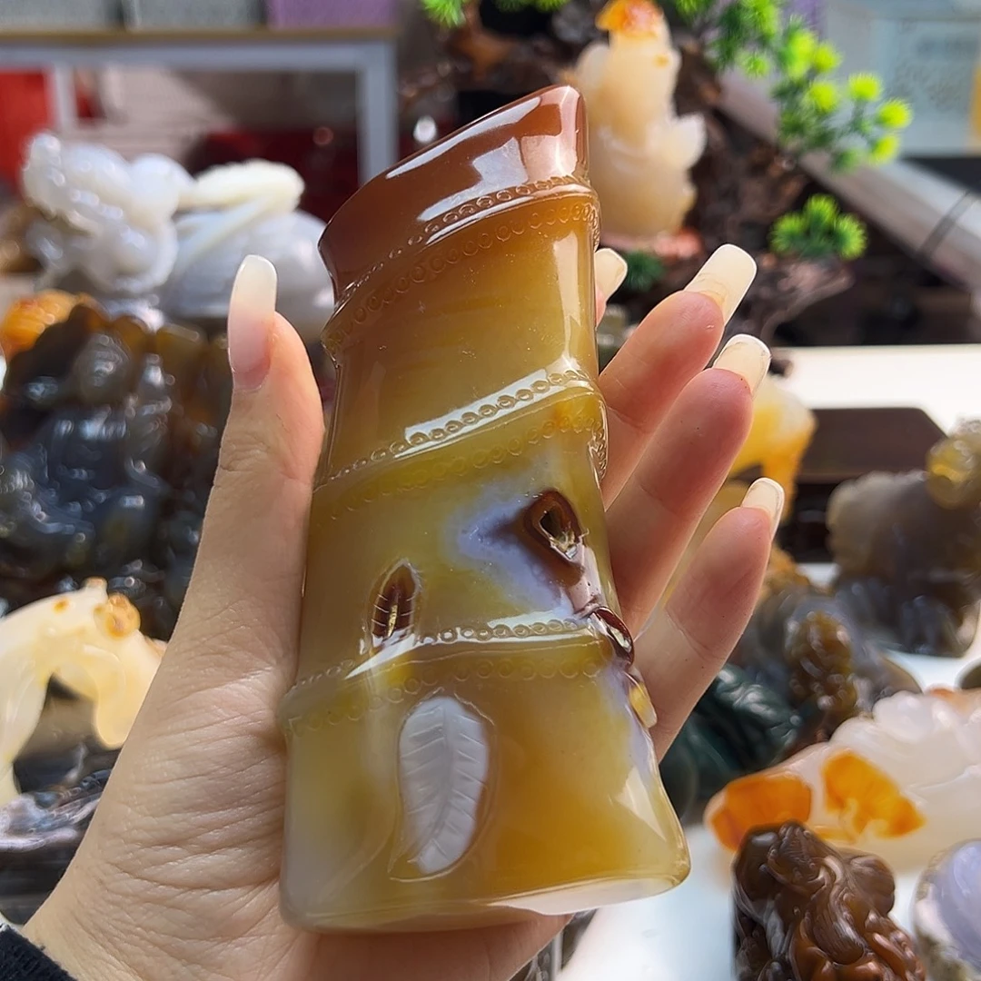 ****今玛瑙/玉髓未镶嵌吊坠(不含链)