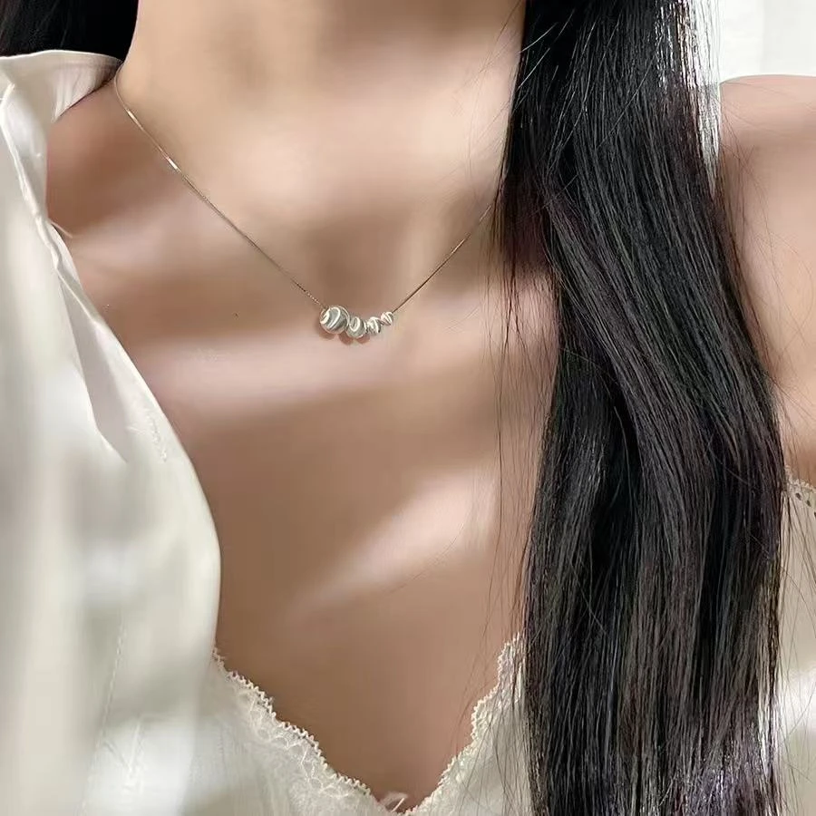 钛钢项链 2025新款女锁骨链渐变高级感百搭简约小众