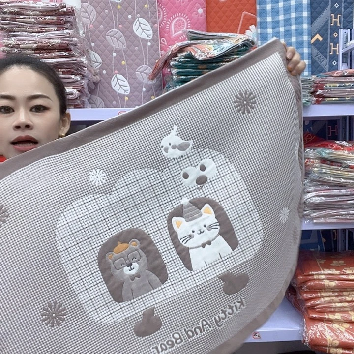 棉咖色小猫咪纯棉