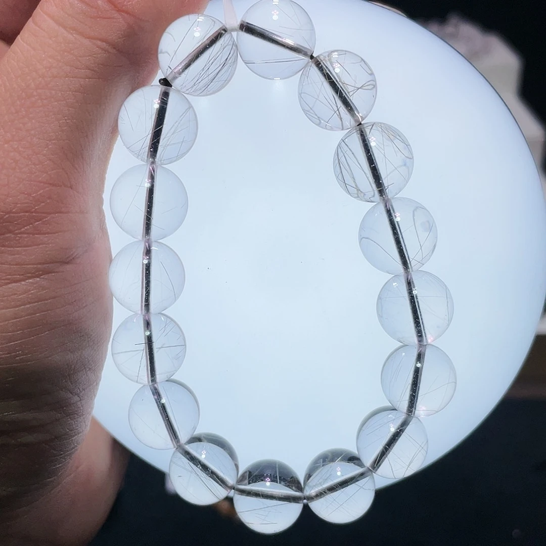 水晶手链未镶嵌银发晶13.5