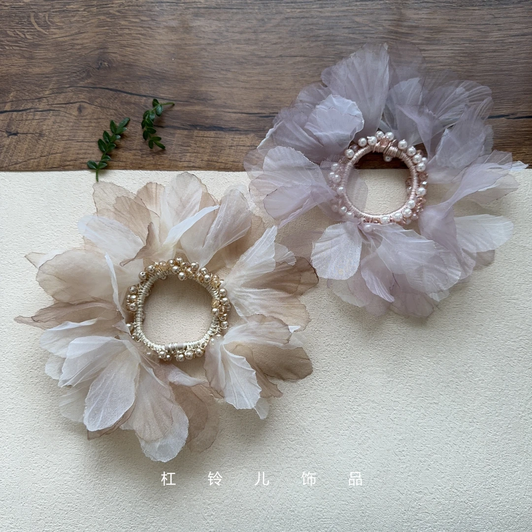 韩国高级感水晶头绳女夏季超仙发圈高级感发绳扎马尾头发皮筋头饰