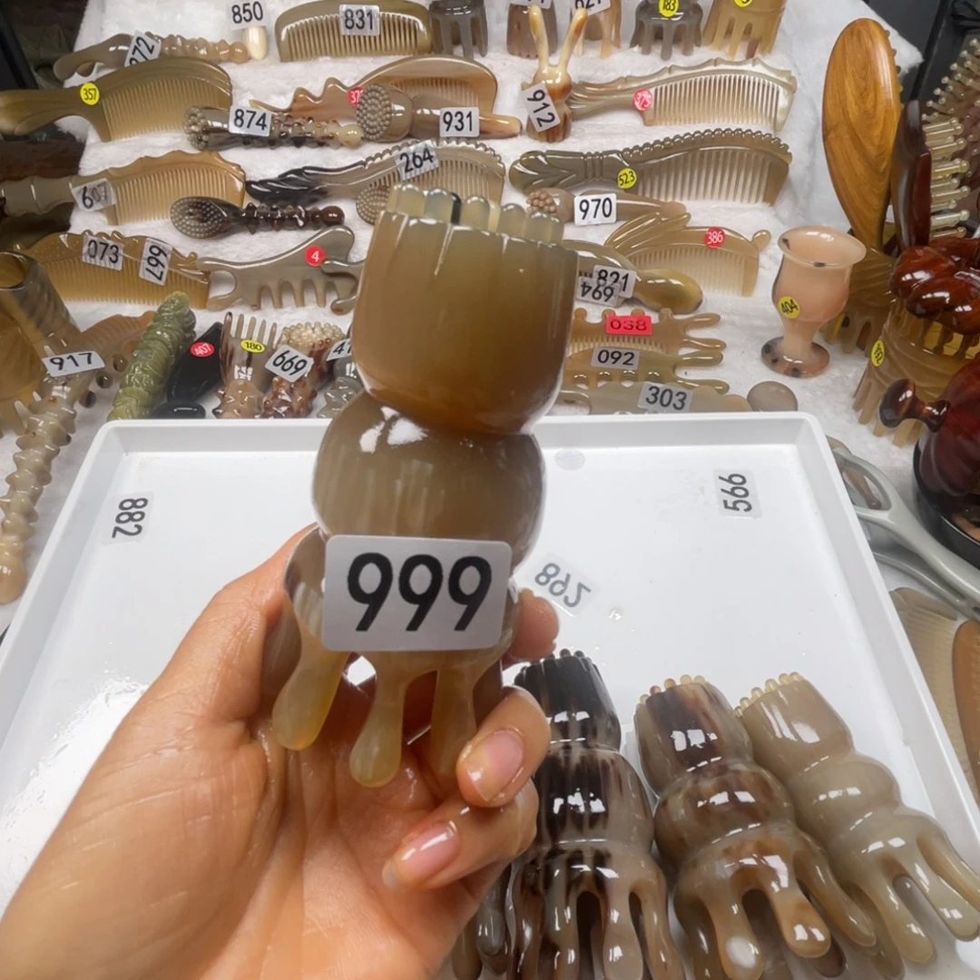一***中牛角梳福利款梳子