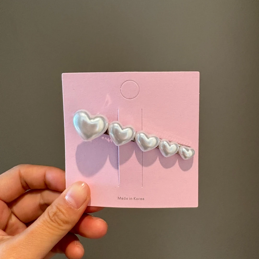 「MyFioielli｣日韩ins风爱心边夹一个~韩系刘海侧边夹网红款BB8