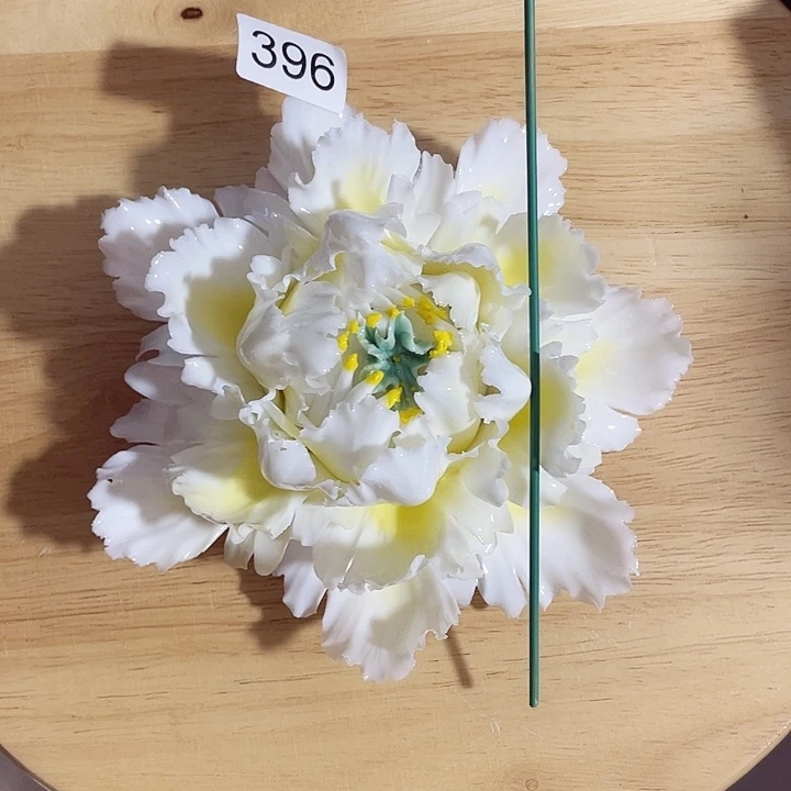 瓷片纯陶瓷手工捏花