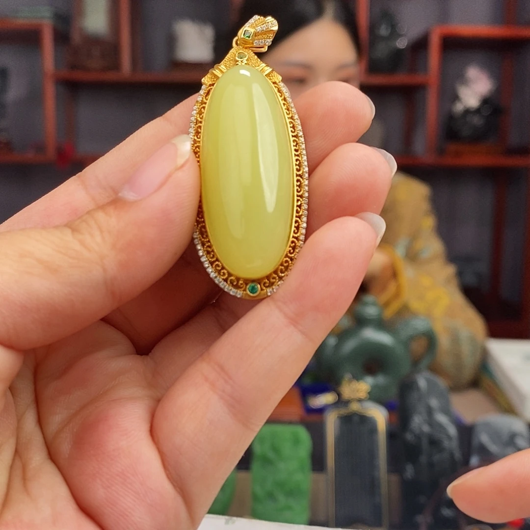 和田玉未镶嵌挂件