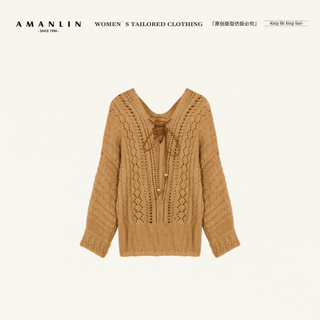 AMANLIN/阿谩琳琥珀流光上衣D601026