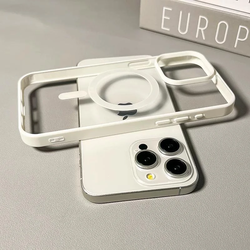 亚克力无线磁吸适用苹果16/15promax手机壳iPhone14肤感13/12潮11