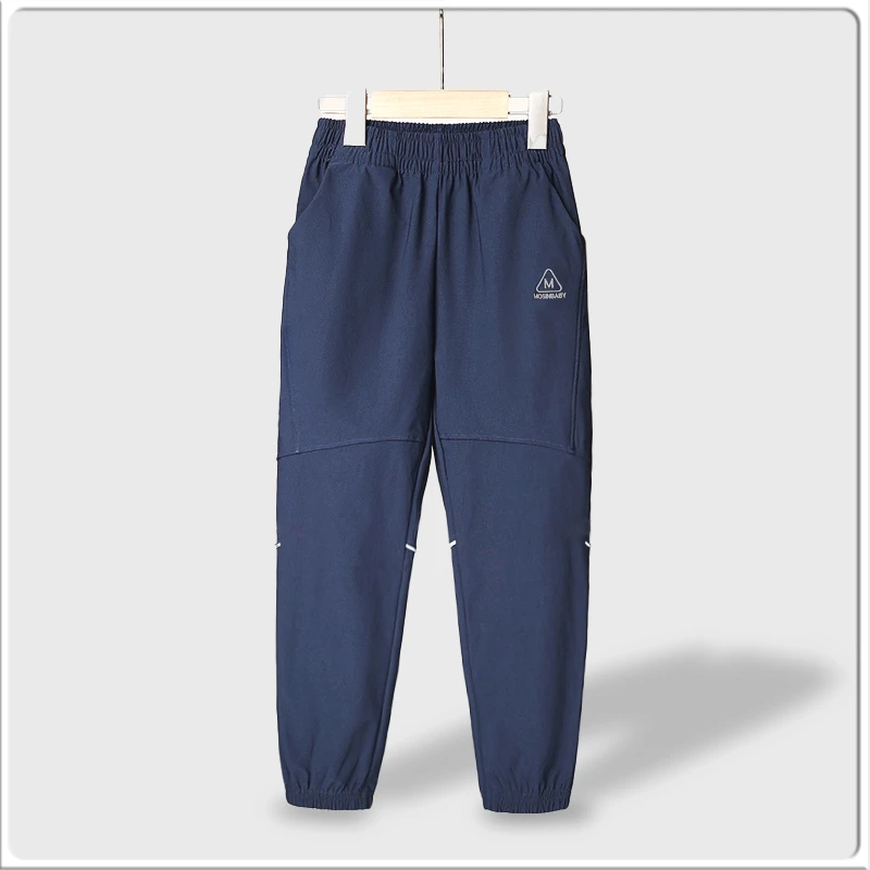 儿童冲锋裤秋季裤子男童女童春秋运动裤弹力户外儿童裤子防水