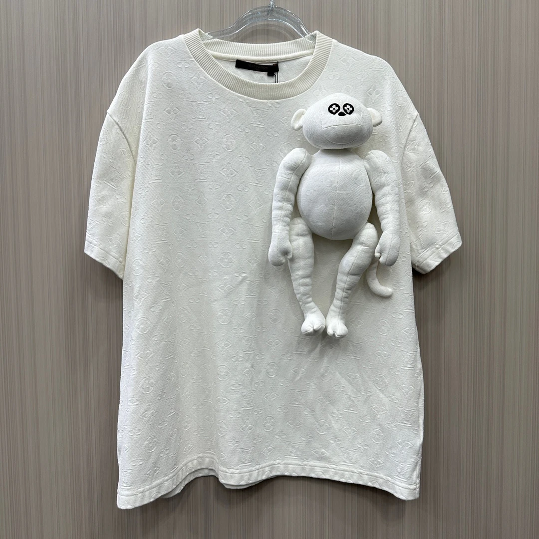99新 LouisVuitton/路易威登 玩偶短袖 尺码：L  10495