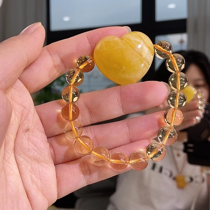 琥珀颈饰未镶嵌蜜蜡