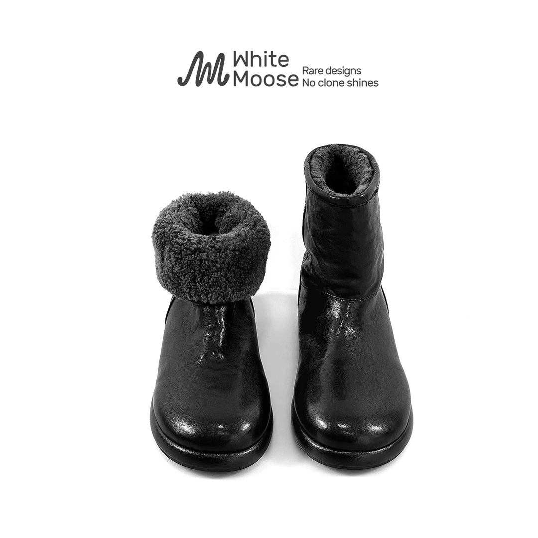 White Moose防水防滑雪地靴女款爆款2025新款冬季时尚加厚棉鞋女