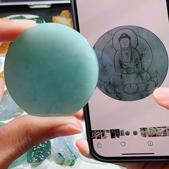 定制翡翠未镶嵌翡翠挂件