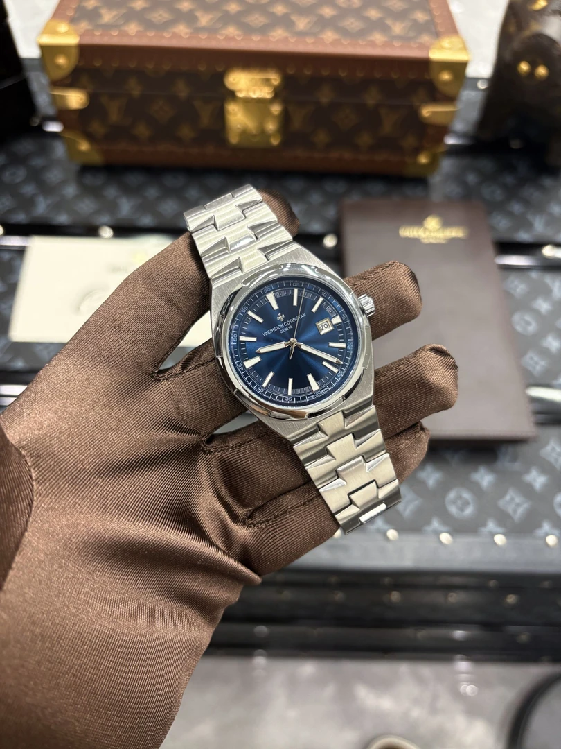 全新4500V/ 铂金/蓝面/全自动机械表【冰冰补贴】