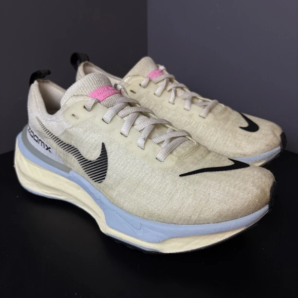 95新 maje 40.5码 Invincible3 Flyknit 3 跑鞋 跑步鞋 白蓝 无盒