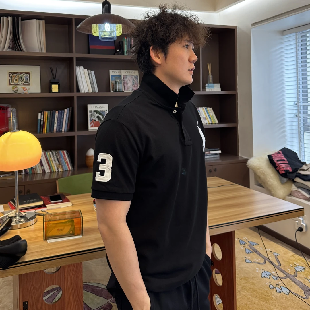 老钱风大马刺绣男士POLO衫休闲时尚夏季轻熟男装