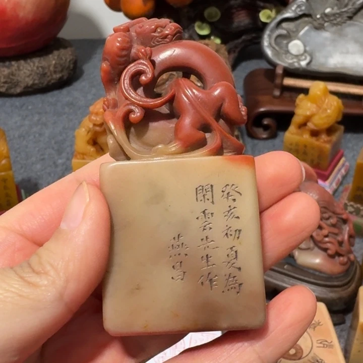 徐***法寿山石印石手工艺品摆件