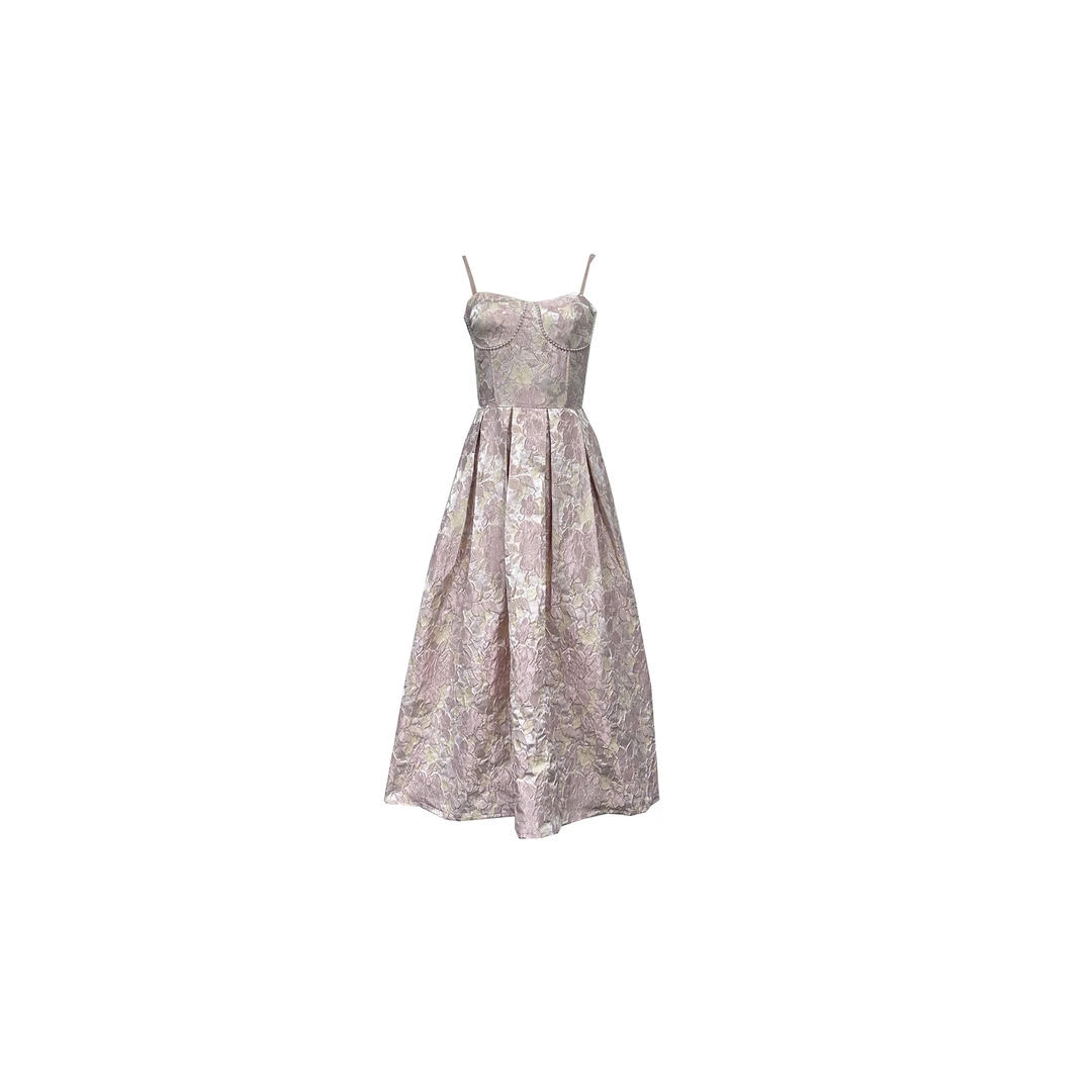 薇宝儿塔塔-【爱丽丝仙境】新款气质原创设计感连衣裙-2V730M